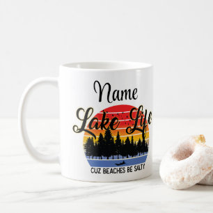 Mug Coupe de café de design Lake Life personnalisée