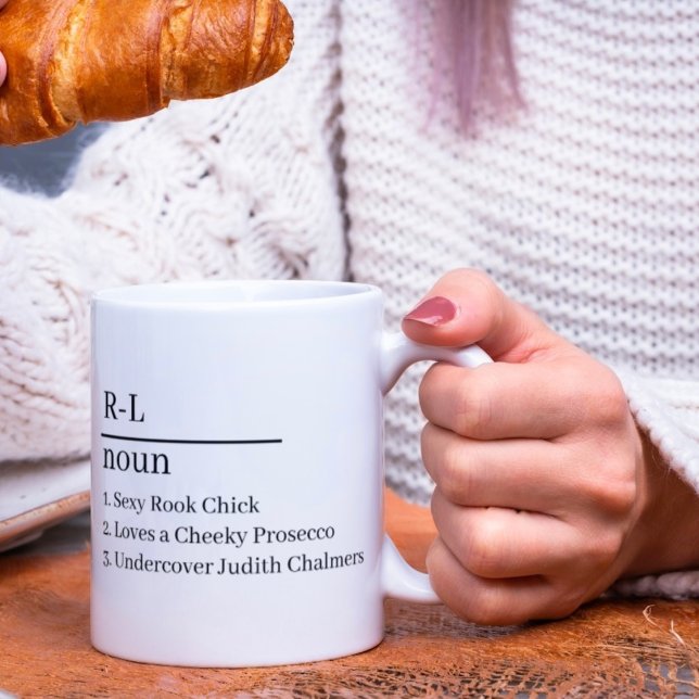 Mug Coupe de café de nom personnalisé : siroter avec s (Créateur téléchargé)