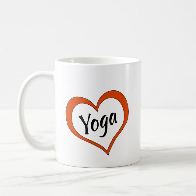 Mug Coupe de café : Heart Yoga (Gauche)