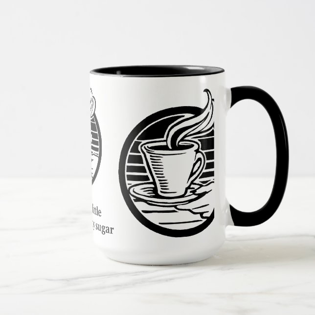 Mug Coupe de café Humour-Mug personnalisable (Droite)