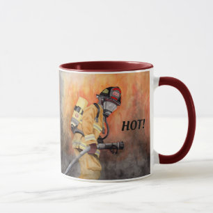 Mug Coupe de café pompier Personnaliser les mots