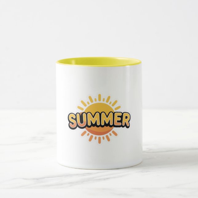 Mug Coupe de café Sunshine Lumineuse et Gaie (Centre)