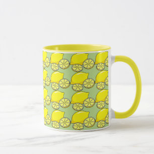 Mug Coupe de café vert citron et citron vert