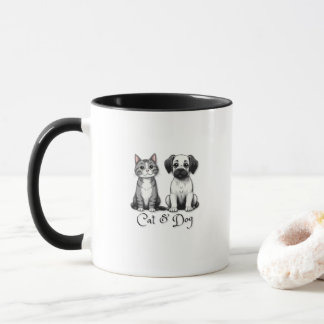 Mug Coupe de chat et de chien