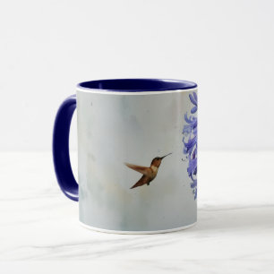 Mug Coupe de colibri et de lys Flower Art
