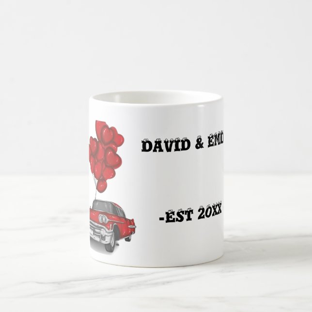 Mug Coupe de couples mariages personnalisés (Centre)