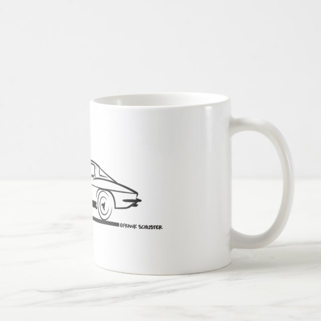 Mug Coupe de la fenêtre de la Corvette Sting Ray 1963 (Droite)