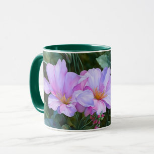 Mug Coupe de lavande violet de fleurs d'art floral