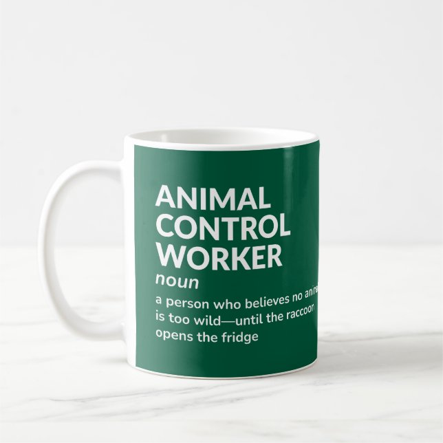 Mug Coupe de l'officier de contrôle des animaux - Défi (Gauche)