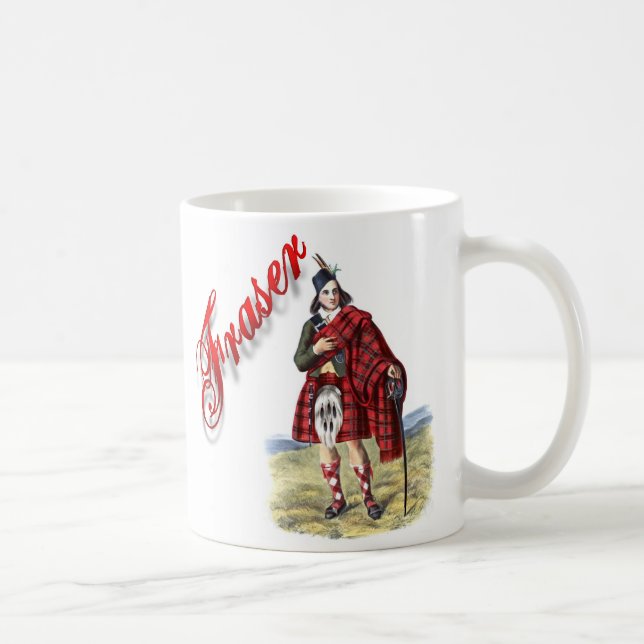 Mug Coupe de rêve écossaise Clan Fraser (Droite)