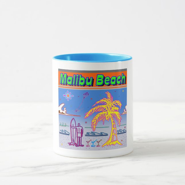 Mug Coupe de surf "Malibu Beach" (Centre)