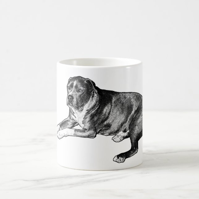 Mug Coupe demi-teinte de bande dessinée - Musique conf (Centre)