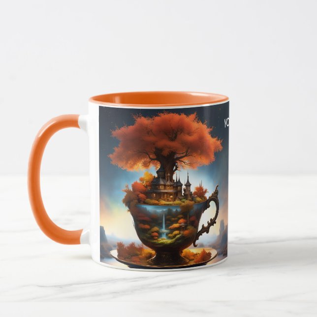 Mug Coupe des Merveilles d'automne Imaginaire (Gauche)