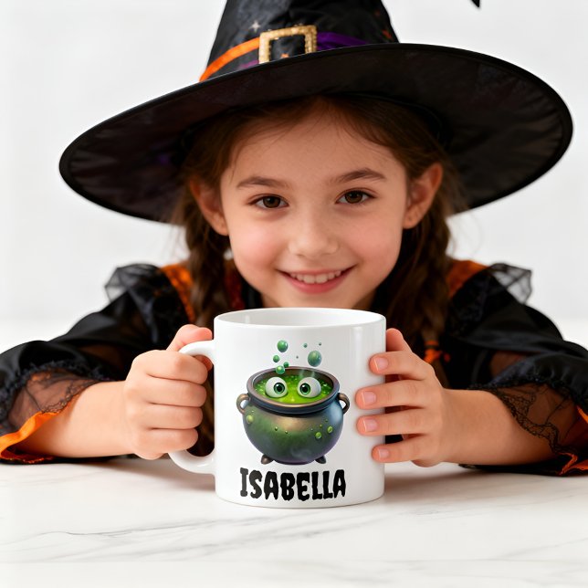 Mug Coupe d'Halloween Éffrayante de sorcière Cauldron (Créateur téléchargé)