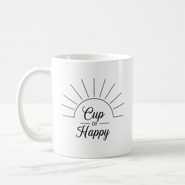 Mug Coupe d'Happy : Vibes d'été et encouragement pour  (Gauche)
