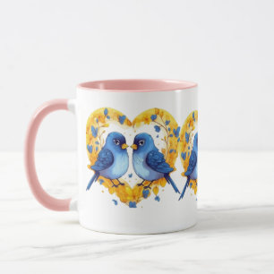 Mug Coupe d'Inséparables romantiques