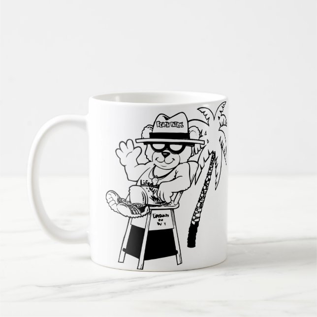 Mug Coupe du café de la patrouille de plage (Gauche)
