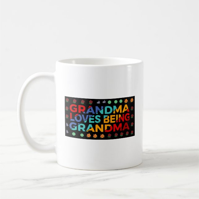 Mug Coupe Du Café : Grand-Mère Aime Être Grand-Mère (Gauche)