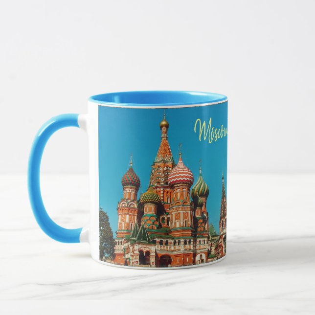 Mug Coupe du Carré rouge moscovite St Basil de Russie  (Gauche)