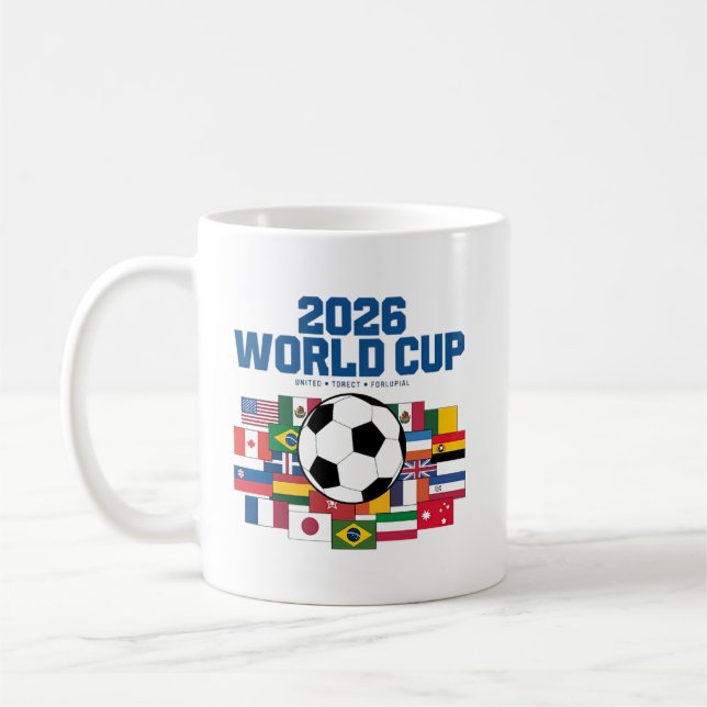 Mug Coupe du Monde 2026 ⚽ – Conception de célébration  (Gauche)