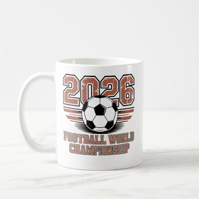 Mug Coupe du Monde 2026 ⚽ – Design pour les fans de fo (Gauche)