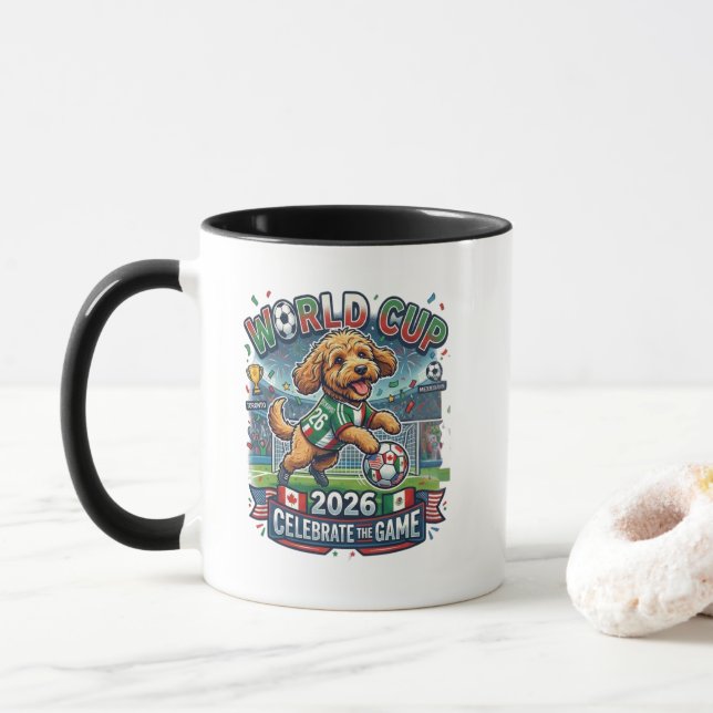 Mug Coupe du Monde Cockapoo 2026 (Avec donut)
