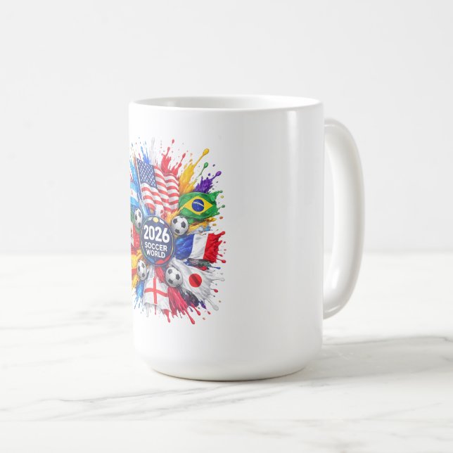 Mug Coupe du monde de football 2026 (Devant droit)