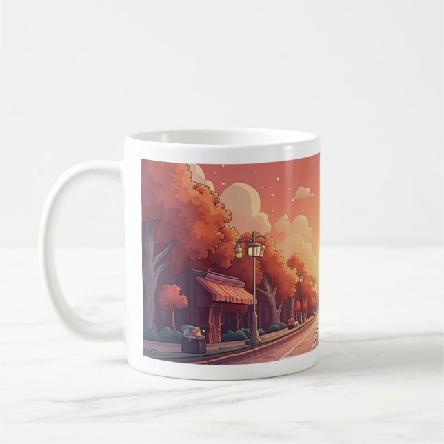 Mug Coupe du paysage calme (Gauche)
