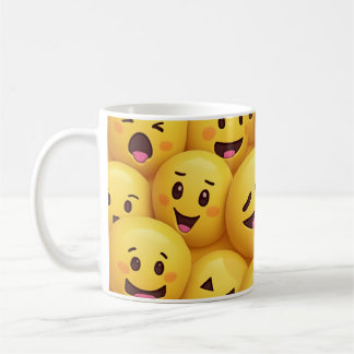 Mug 😊 Coupe Emoji Jaune - Sip avec un sourire! ☕ 💛