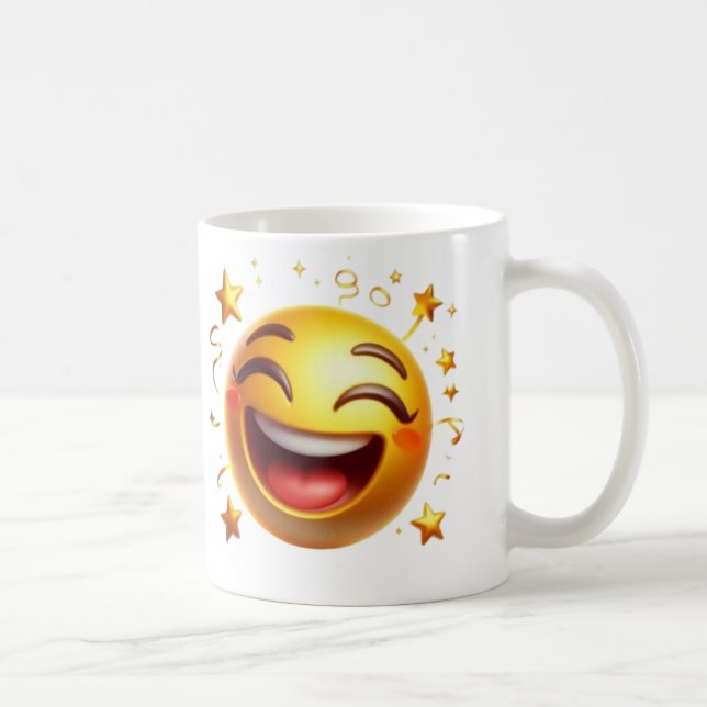 Mug Coupe Emoji mignon aux sourires (Droite)
