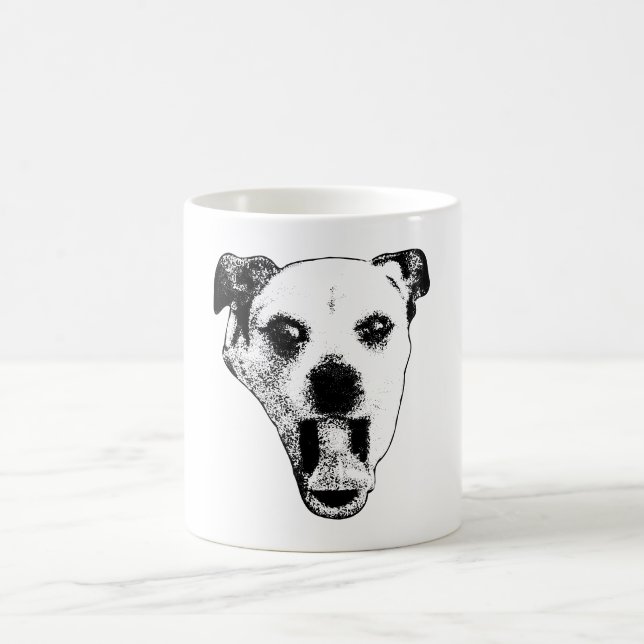 Mug Coupe Gremlin en noir et blanc (Centre)