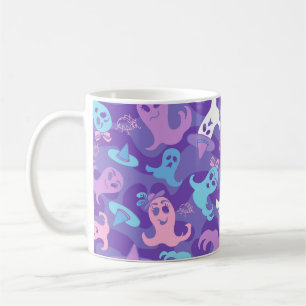 Mug Coupe Halloween Ghosts Purple Musique