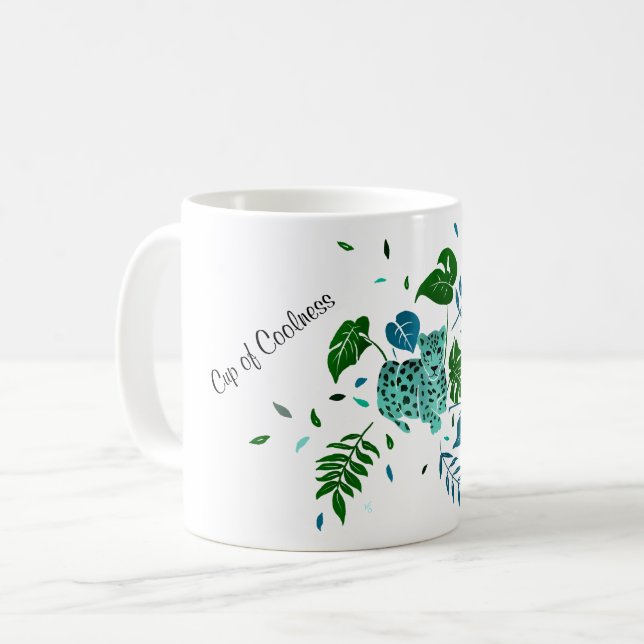 Mug Coupe Léopard de fraîcheur (Devant gauche)