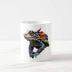 Mug Coupe Lizard Mosaic Conception de verre
