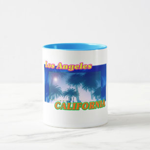 Mug Coupe "Los Angeles CALIFORNIA" de palmiers Sunshin