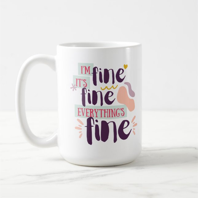 Mug Coupe moderne de café "fin" à la main (Gauche)