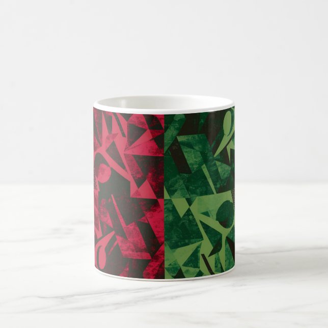 Mug Coupe Motif rouge et verte (Centre)