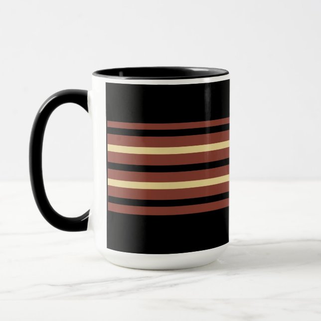 Mug Coupe noire et Brown de caféine (Gauche)