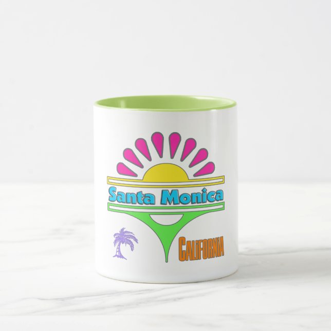 Mug Coupe "Père Noël Monica Colorée 1" (Centre)