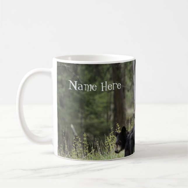 Mug Coupe personnalisée de café d'ours (Gauche)
