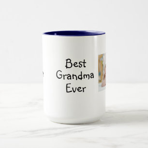 Mug Coupe photo de la meilleure grand-mère (ou autre p