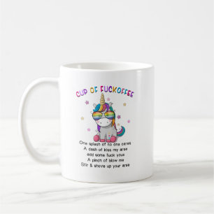 Mug Coupe Unicorn De Fvckoffee Un Splash De Aucun Soin