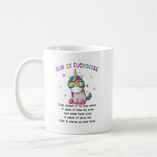 Mug Coupe Unicorn De Fvckoffee Un Splash De Aucun Soin