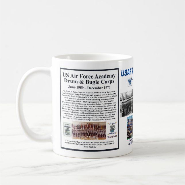 Mug Coupe USAF Academy Drum & Bugle Corps Reunion 11oz (Gauche)