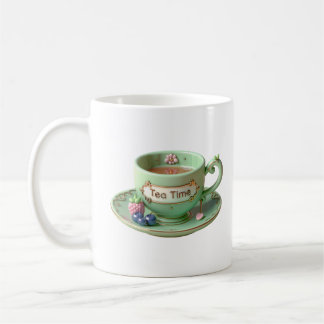 Mug Coupe verte, framboise et bleuet