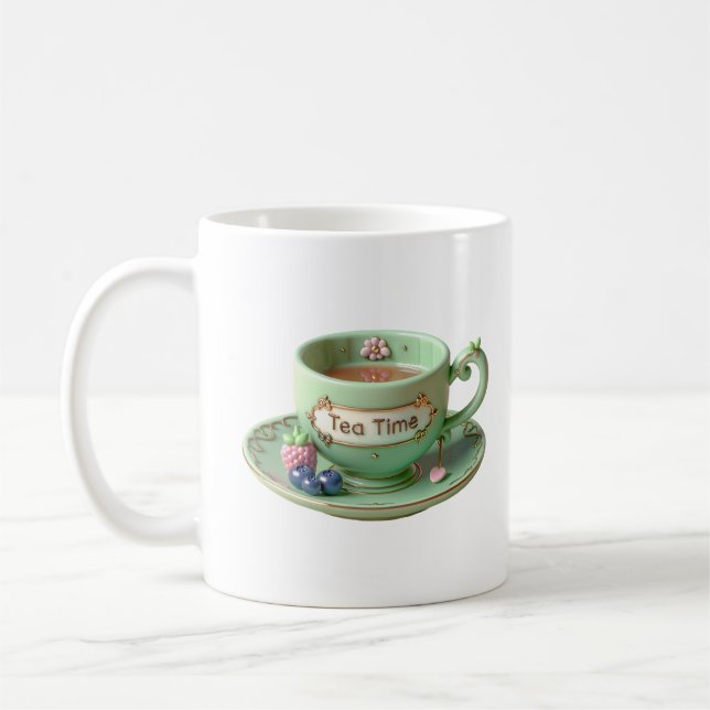 Mug Coupe verte, framboise et bleuet (Gauche)