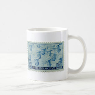 Mug Coupe vintage de café Timbre Postage