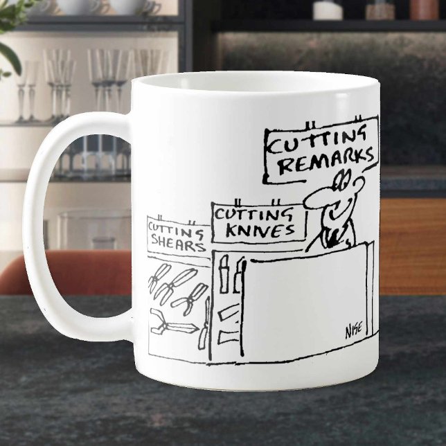 Mug Couper les remarques dans une Boutique matérielle. (Créateur téléchargé)