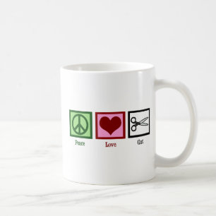 Mug Coupes de cheveux Peace Love
