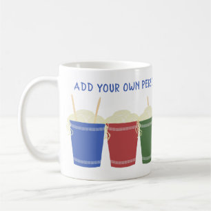 Mug Coupes de nouilles Ramen Message personnalisé